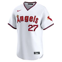 Men's Nike Mike Trout White Los Angeles Angels Alternate Limited Jersey