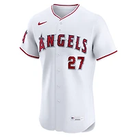 Maillot Nike Mike Trout blanc pour homme des Los Angeles Angels, domicile, élite
