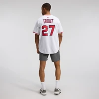 Maillot de joueur Nike Mike Trout blanc Los Angeles Angels à domicile en édition limitée pour homme