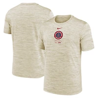 T-shirt Nike Natural Los Angeles Angels Authentic Collection City Connect Velocity Performance pour homme