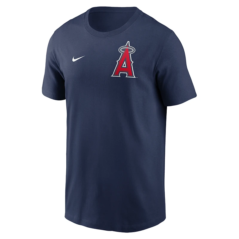 T-shirt Nike bleu marine Los Angeles Angels 2-Hit pour homme