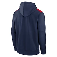 Sweat à capuche Nike Performance Authentic Collection Los Angeles Angels bleu marine pour homme