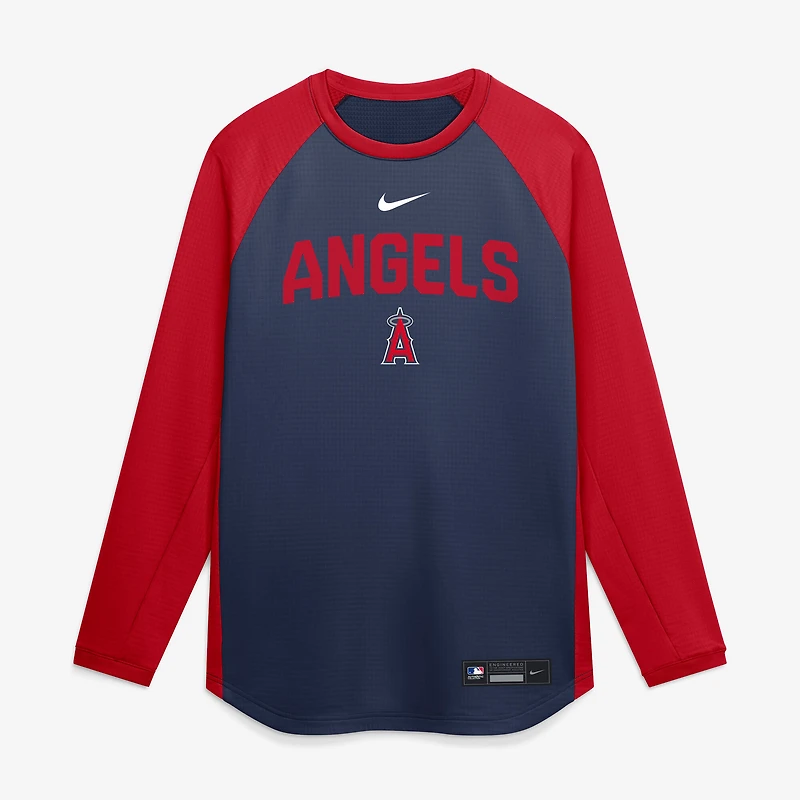 Sweat-shirt raglan Nike Dri-FIT Authentic Collection pour homme, bleu marine