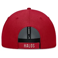 Casquette ajustable Nike Los Angeles Angels Statement Club Performance pour homme, rouge/naturel