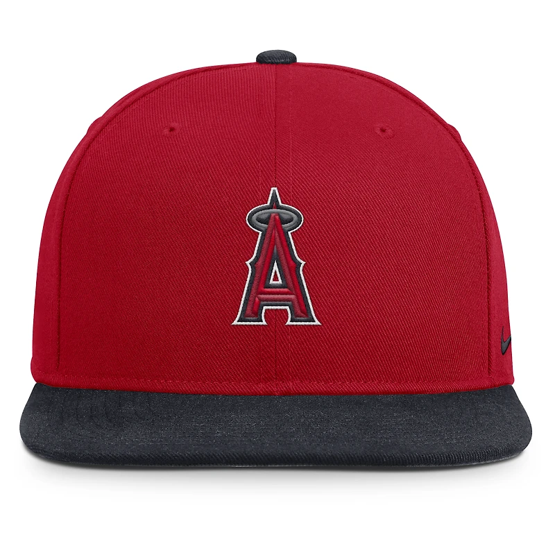 Casquette snapback Nike rouge/marine Los Angeles Angels Primetime Pro Dri-FIT pour homme
