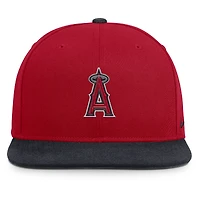 Casquette snapback Nike rouge/marine Los Angeles Angels Primetime Pro Dri-FIT pour homme