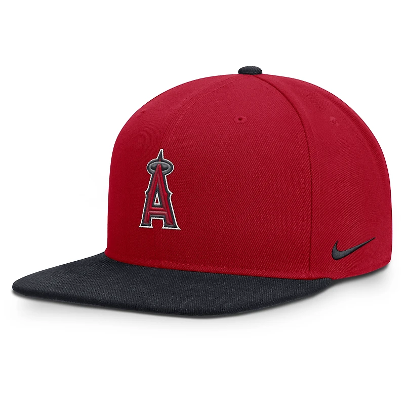 Men's Nike Red/Navy Los Angeles Angels Primetime Pro Dri-FIT Snapback Hat
