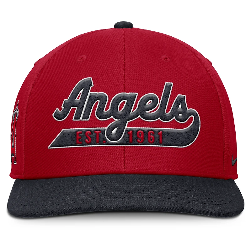 Men's Nike Red/Navy Los Angeles Angels Pro Performance Snapback Hat