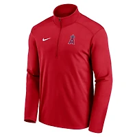 Haut à demi-glissière Nike Los Angeles Angels Agility Pacer Performance léger rouge pour homme