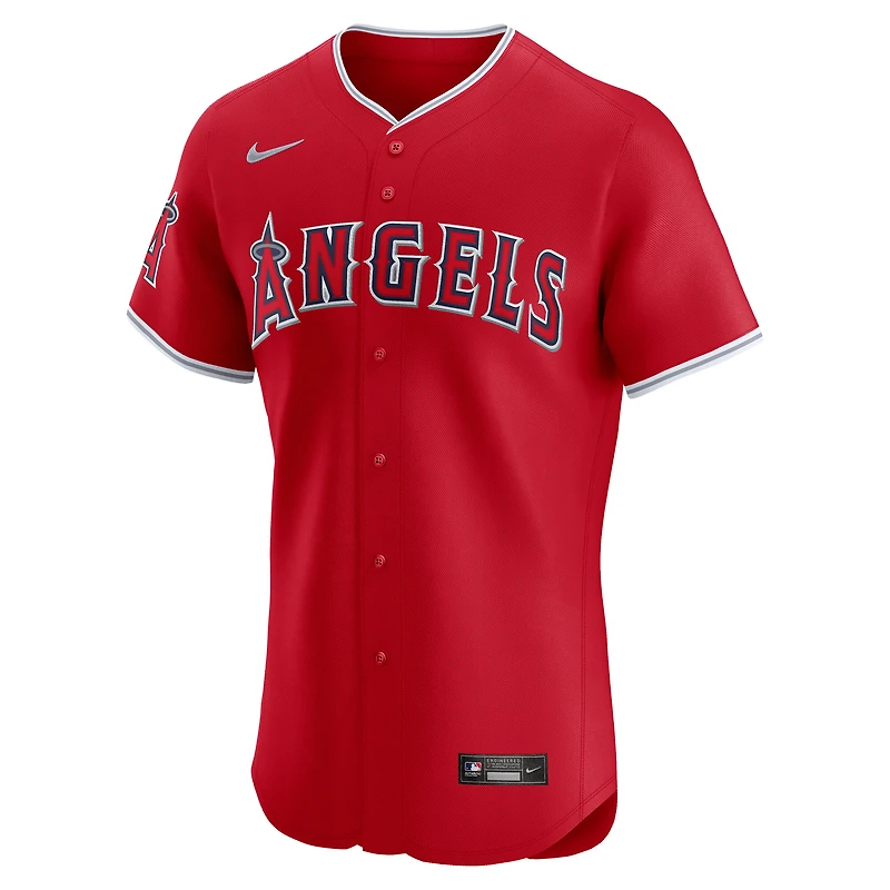 Maillot Nike rouge Alternate Elite des Los Angeles Angels pour homme