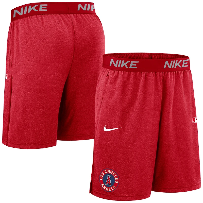 Short Nike rouge Los Angeles Angels Authentic Collection City Connect Performance Knit pour homme