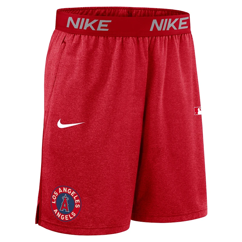 Short Nike rouge Los Angeles Angels Authentic Collection City Connect Performance Knit pour homme