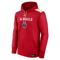 Sweat à capuche Nike rouge authentique City Connect Therma pour homme des Los Angeles Angels