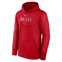 Sweat à capuche Nike Los Angeles Angels Authentic Collection Performance pour homme, rouge
