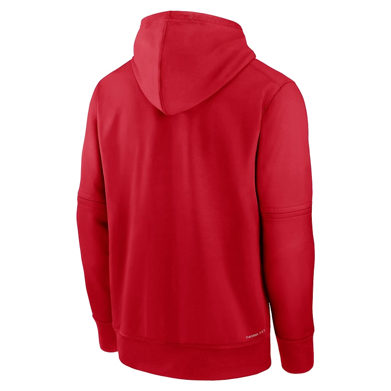 Sweat à capuche Nike Los Angeles Angels Authentic Collection Performance pour homme, rouge
