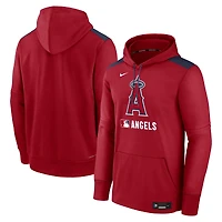 Men's Nike Red Los Angeles Angels Authentic Collection Performance Pullover Hoodie