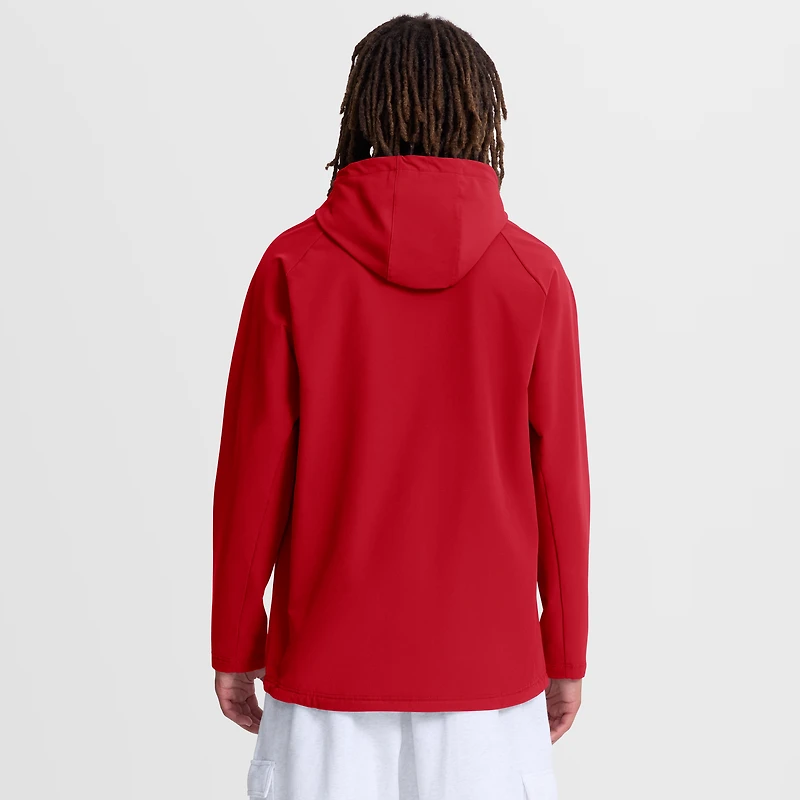 Men's Nike Red Los Angeles Angels Authentic Collection Raglan Therma-FIT Full-Zip Hooded Jacket