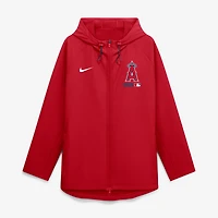 Men's Nike Red Los Angeles Angels Authentic Collection Raglan Therma-FIT Full-Zip Hooded Jacket