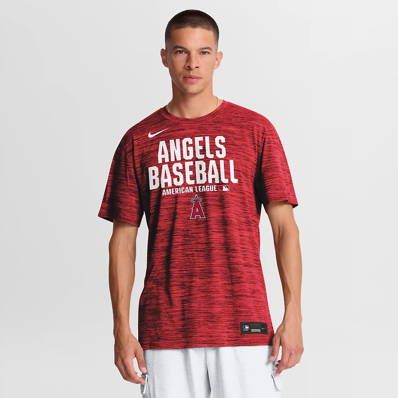 T-shirt Nike Velocity Dri-FIT Authentic Collection pour homme, rouge