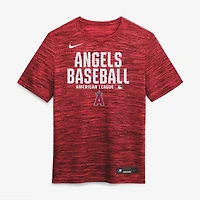 T-shirt Nike Velocity Dri-FIT Authentic Collection pour homme, rouge, Los Angeles Angels