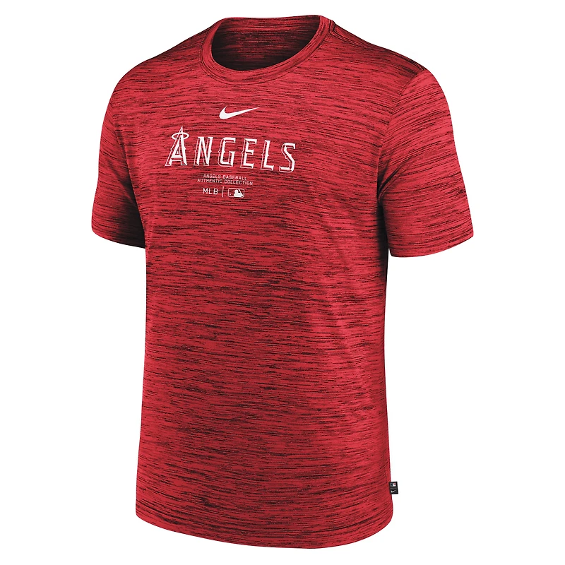 Men's Nike Red Los Angeles Angels Authentic Collection Velocity Performance T-Shirt