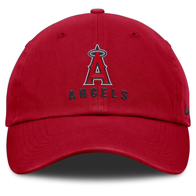 Casquette ajustable Nike rouge Los Angeles Angels Club pour homme