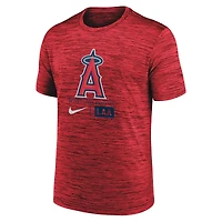 T-shirt Nike rouge Los Angeles Angels Velocity avec grand logo pour homme
