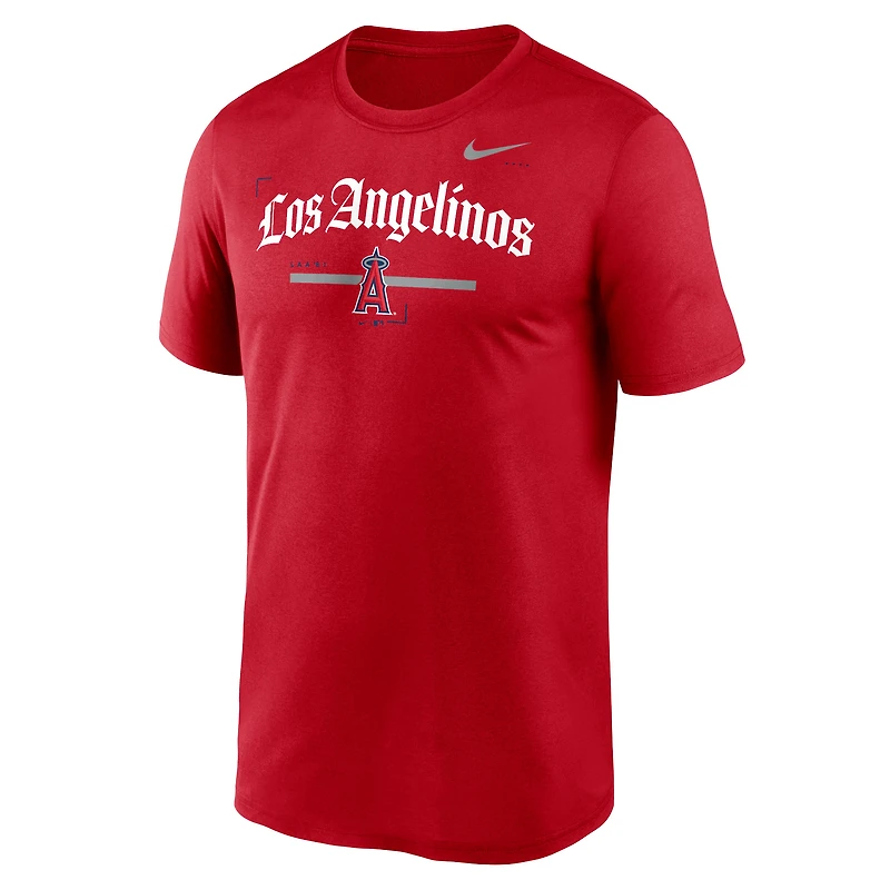 T-shirt d'entraînement Nike rouge Los Angeles Angels Local Legend pour homme
