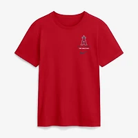 Men's Nike Red Los Angeles Angels Primetime 2-Hit T-Shirt