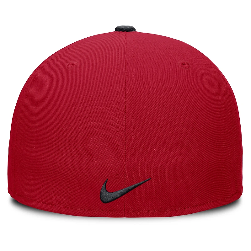 Men's Nike Red Los Angeles Angels Primetime Dri-FIT Round Bill True Fitted Hat