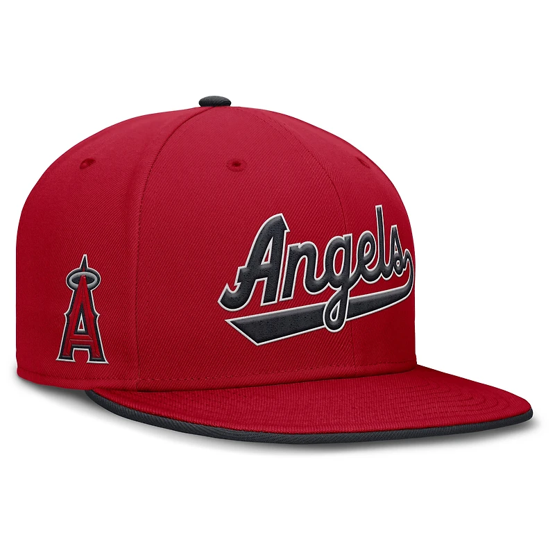 Men's Nike Red Los Angeles Angels Primetime Dri-FIT Round Bill True Fitted Hat