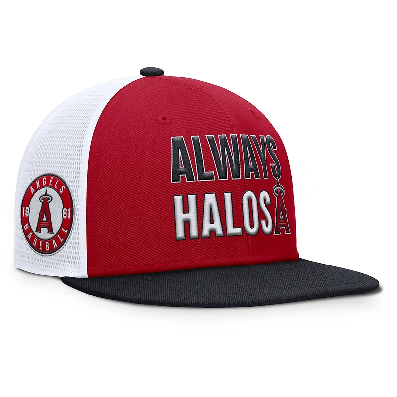 Casquette Snapback Nike Los Angeles Angels Pro Trucker rouge pour homme