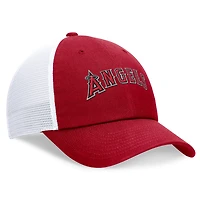 Men's Nike Red Los Angeles Angels Wordmark Adjustable Trucker Hat