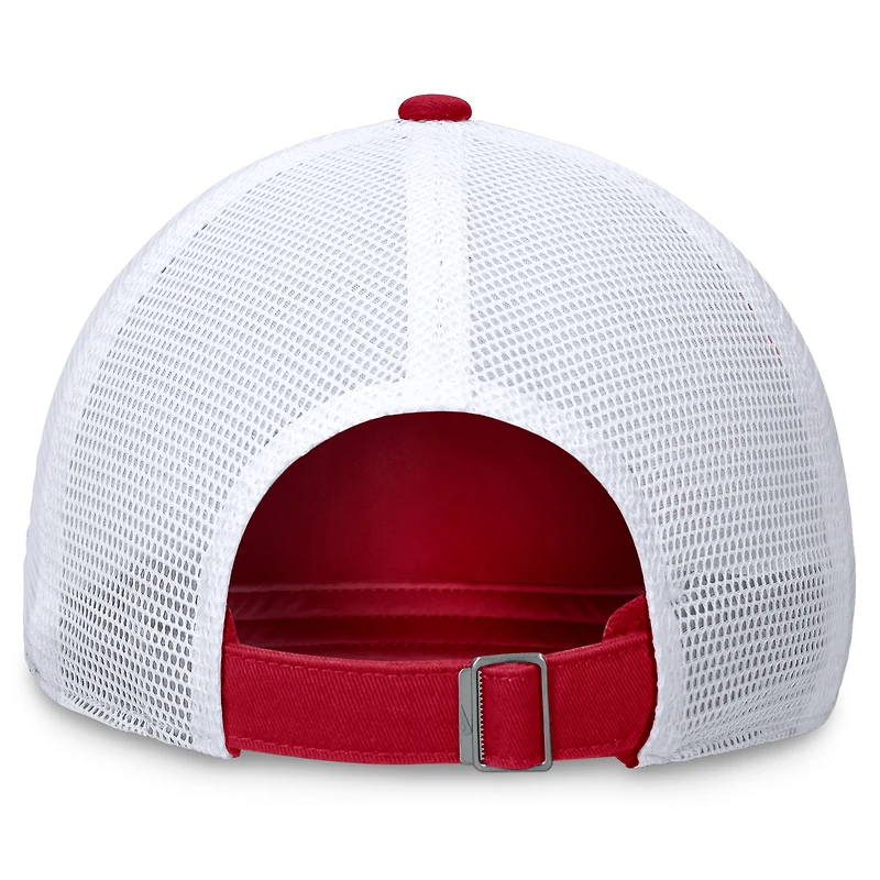 Men's Nike Red Los Angeles Angels Wordmark Adjustable Trucker Hat