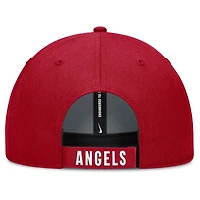 Casquette ajustable Nike blanche/rouge Los Angeles Angels Club Performance pour homme