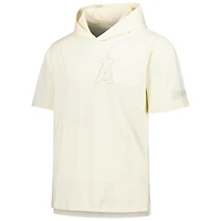 Men's Pro Standard Cream Los Angeles Angels Neutral Hoodie T-Shirt