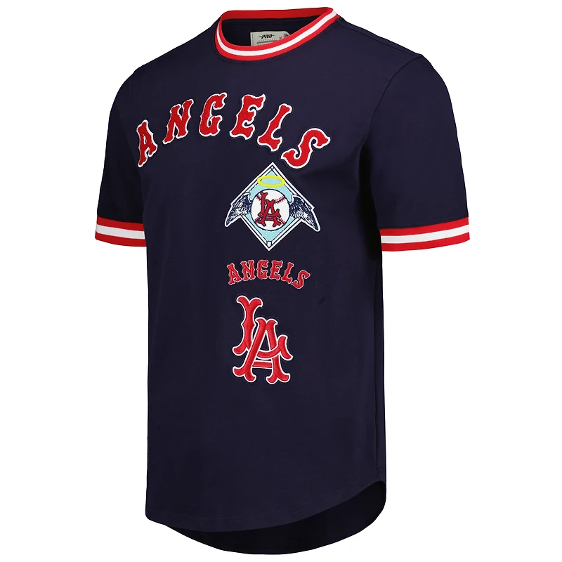 Men's Pro Standard Navy Los Angeles Angels Cooperstown Collection Retro Classic T-Shirt