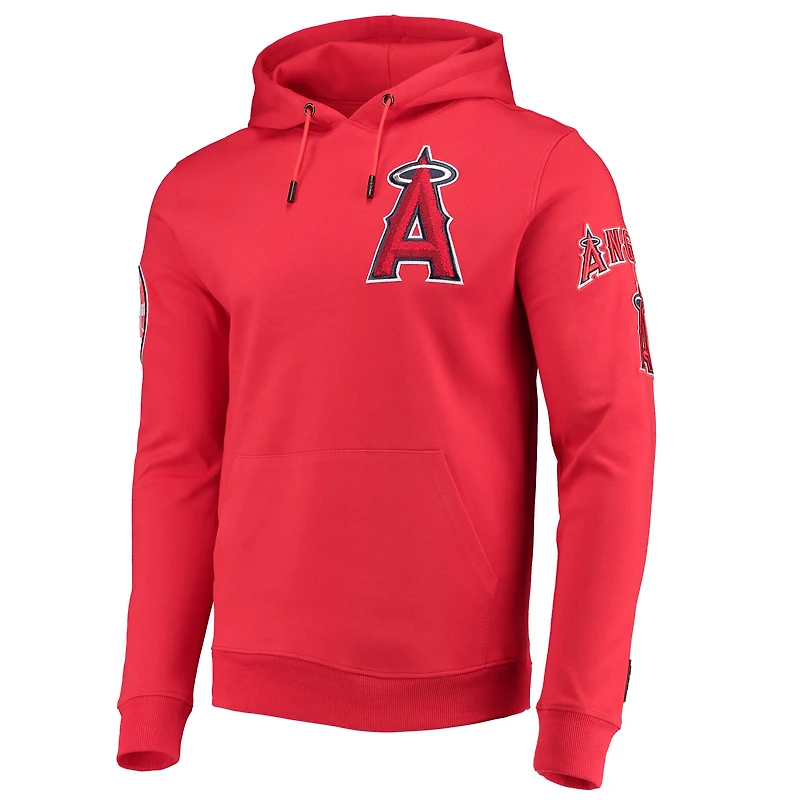 Men's Pro Standard Red Los Angeles Angels Team Logo Pullover Hoodie