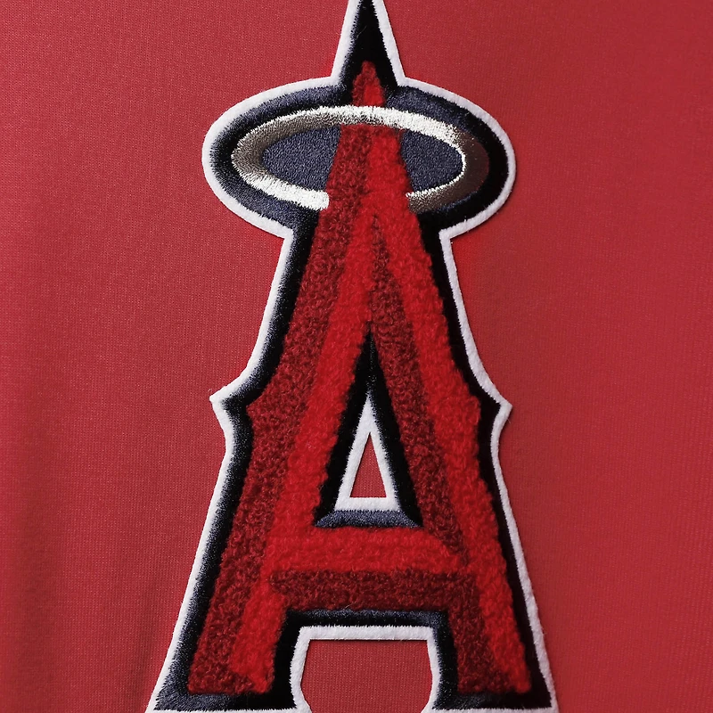 Men's Pro Standard Red Los Angeles Angels Team Logo Pullover Hoodie