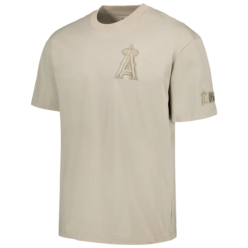 T-shirt neutre à épaules tombantes Pro Standard Tan Los Angeles Angels pour hommes