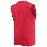 Men's Red Los Angeles Angels Big & Tall Jersey Muscle Tank Top