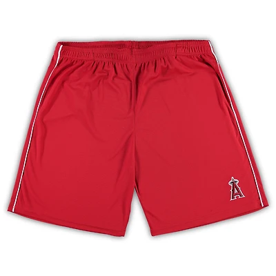Short rouge en maille Big & Tall des Los Angeles Angels pour hommes