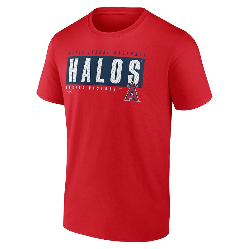T-shirt rouge pour homme des Los Angeles Angels