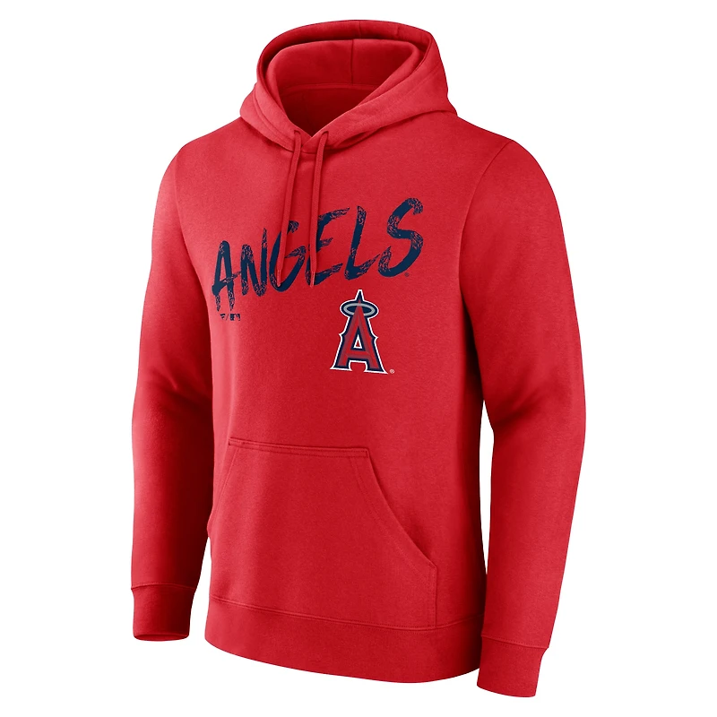 Men's Red Los Angeles Angels Hustle Hoodie