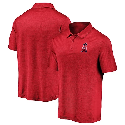 Polo léger rouge à logo principal emblématique des Los Angeles Angels pour homme