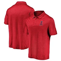 Polo léger rouge à logo principal emblématique des Los Angeles Angels pour homme
