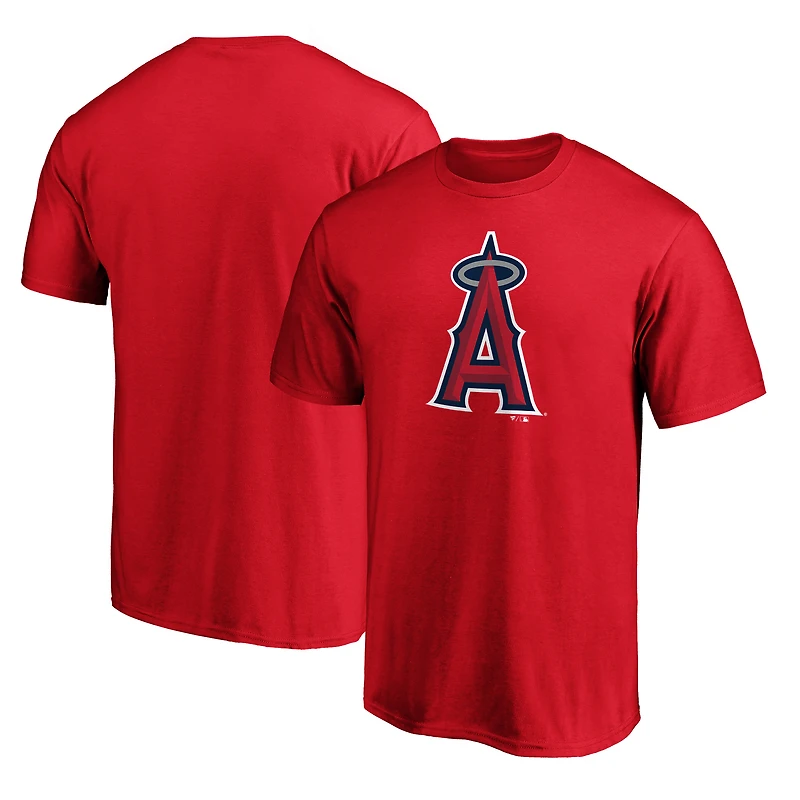 Men's  Red Los Angeles Angels Official Logo T-Shirt