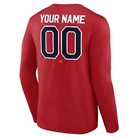 Men's Red Los Angeles Angels Winning Streak Custom Long Sleeve T-Shirt