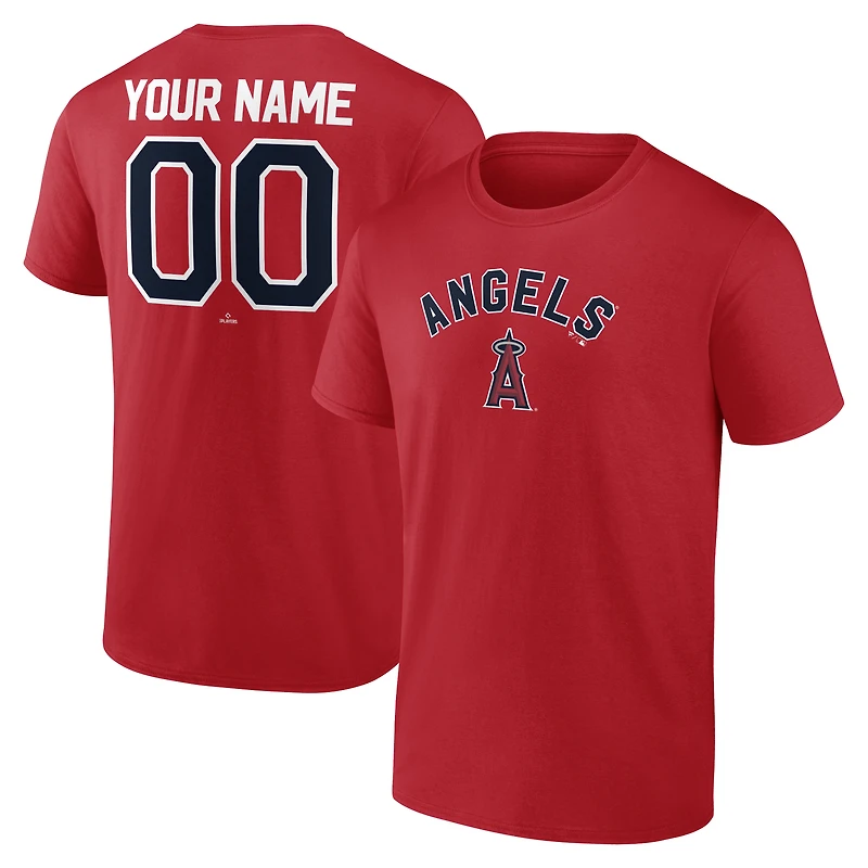 Men's Red Los Angeles Angels Winning Streak Custom T-Shirt
