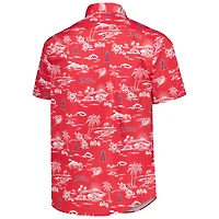 Chemise boutonnée rouge Kekai Performance pour homme des Los Angeles Angels de Reyn Spooner